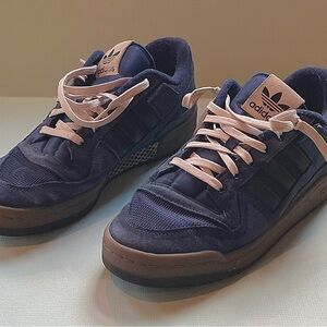 Adidas Men's Dark Blue and Black Sneakers